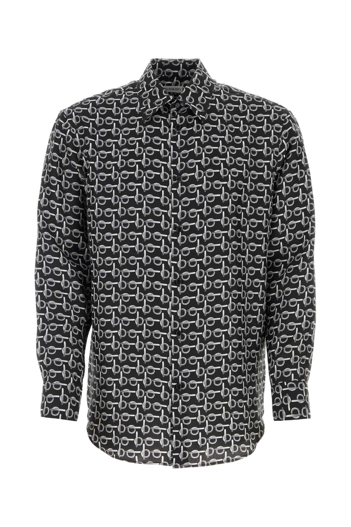 BURBERRY Printed Silk Oversize Shirt for Men
