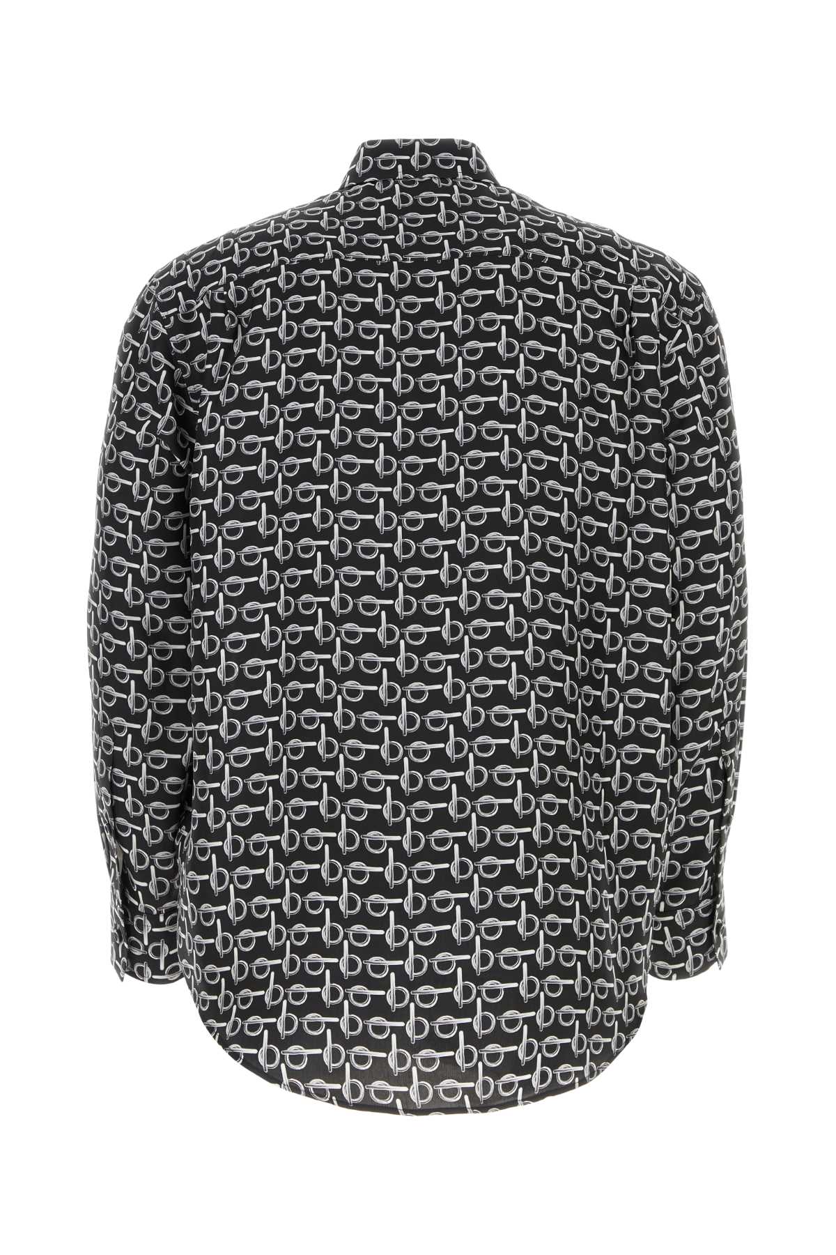 BURBERRY Printed Silk Oversize Shirt for Men