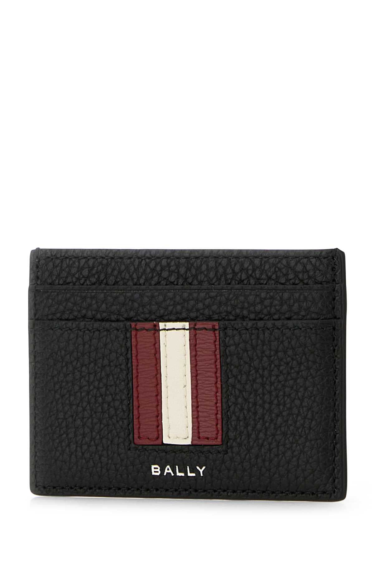 BALLY Mini Leather Card Holder - Compact & Stylish