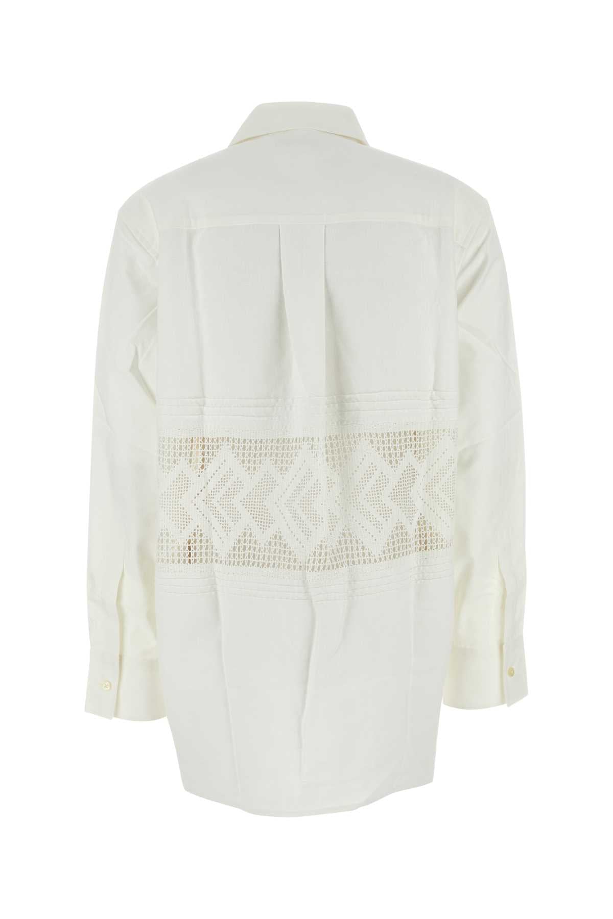 MARINE SERRE Timeless Mini Cotton Shirt for Women