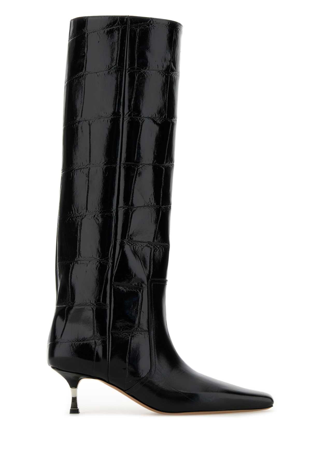 PARIS TEXAS Mini Leather Bettina Boots with 5.5 cm Heel Height