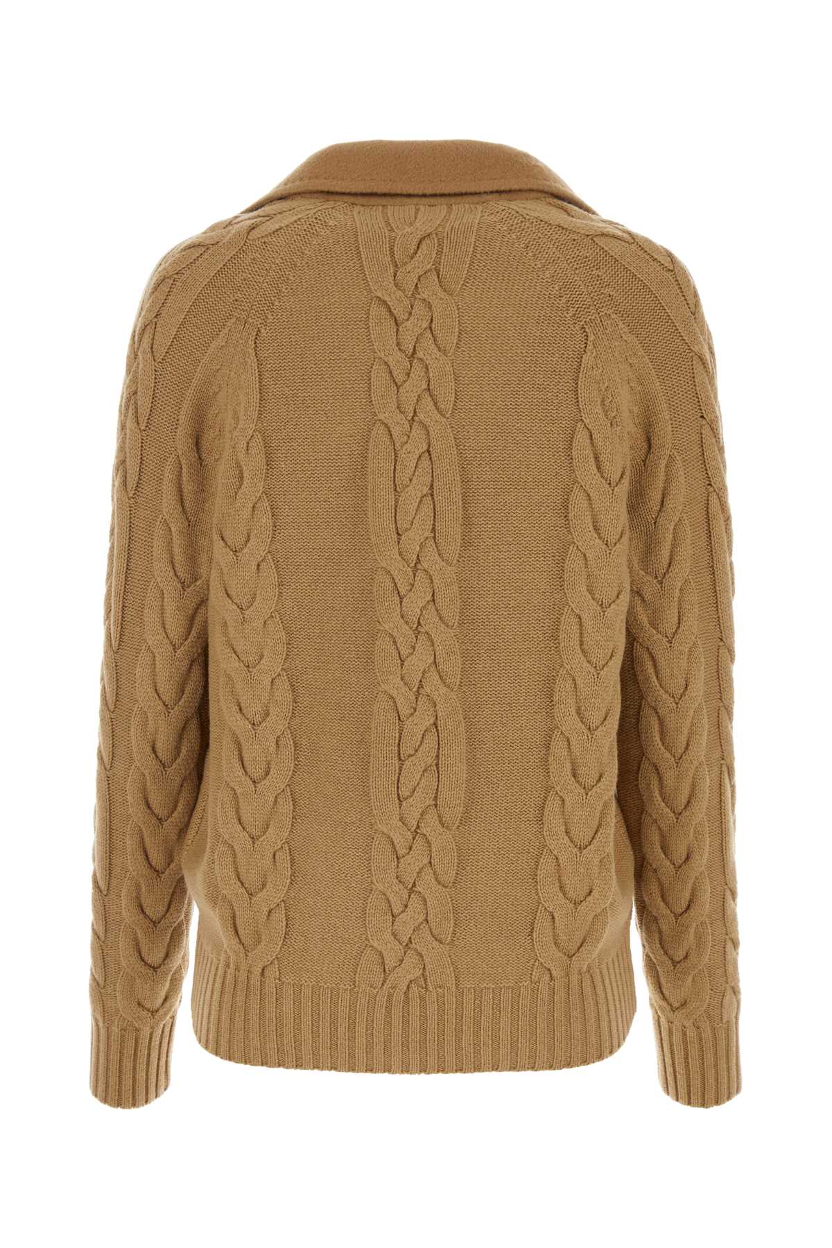 MAX MARA Camel Wool Blend Micio Blazer for Women