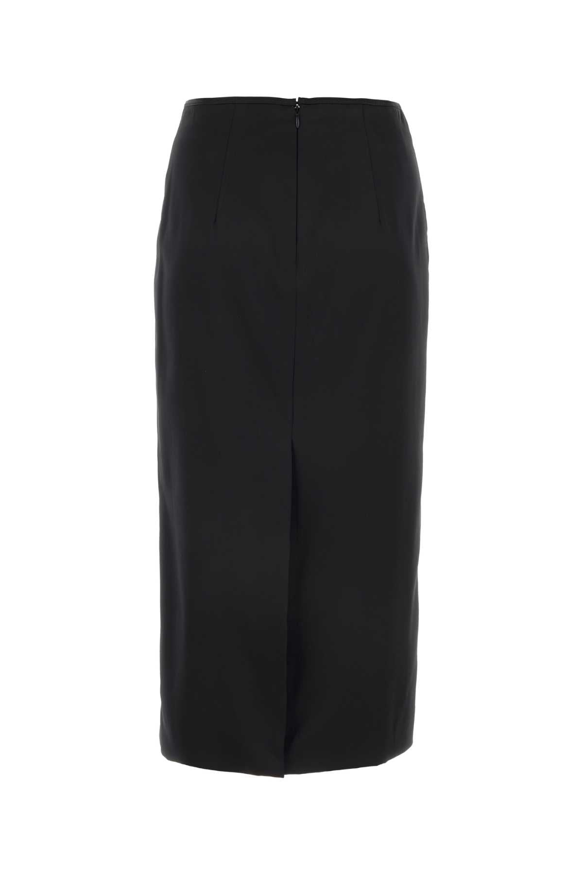 MIU MIU Stretch Silk Mini Skirt for Women