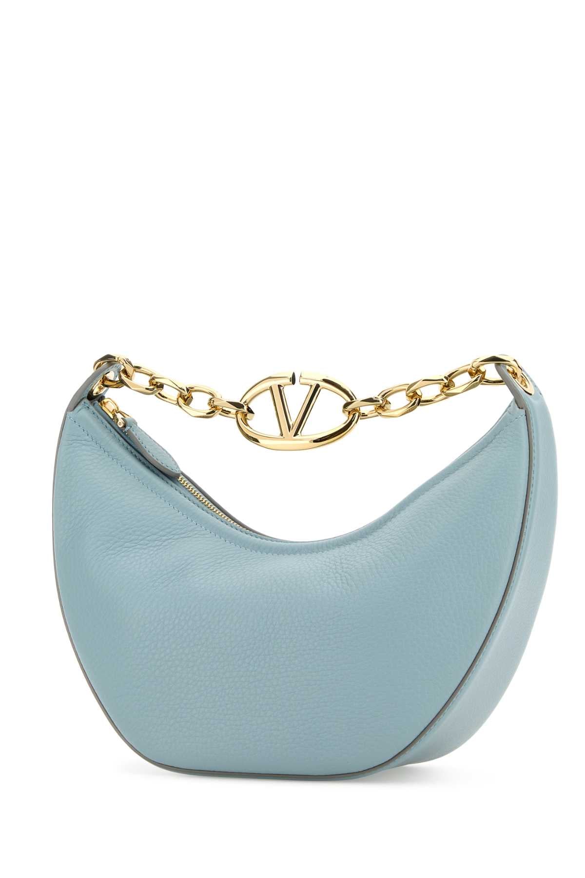 VALENTINO GARAVANI Mini Leather Hobo Handbag with VLogo Moon