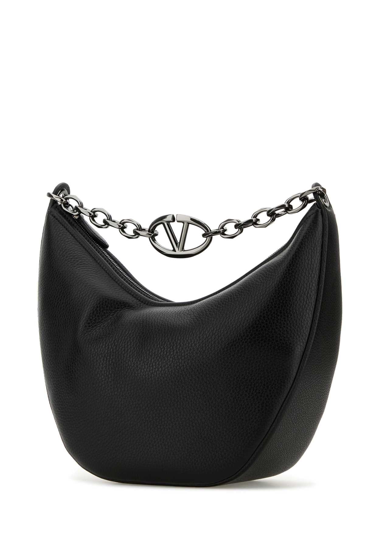 VALENTINO GARAVANI Leather Hobo Handbag VLogo Moon 26cm x 22cm x 11cm