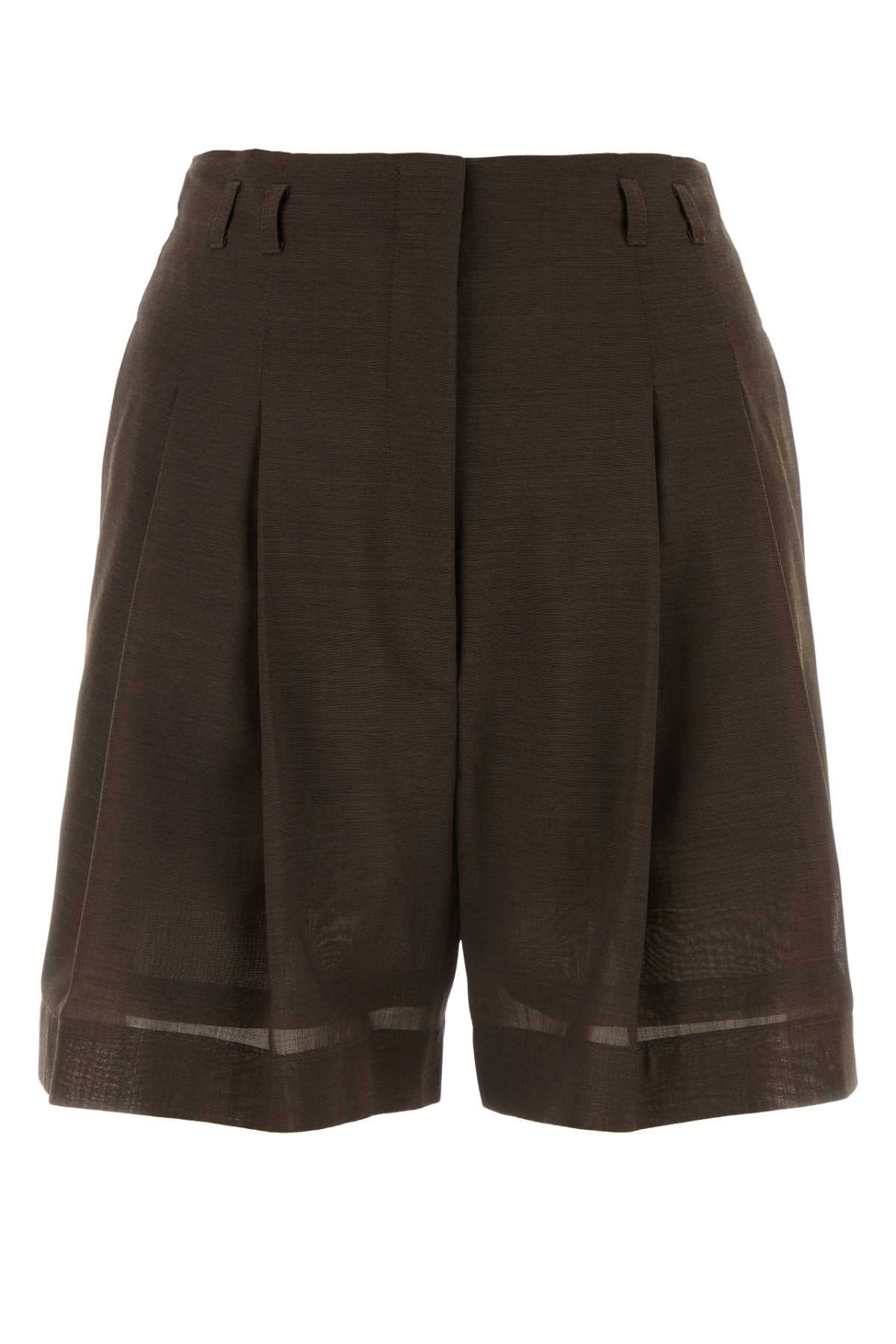 PHILOSOPHY DI LORENZO SERAFINI Chic Wool Blend Mini Shorts for Women