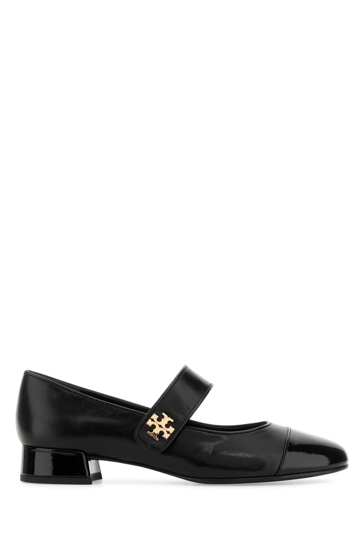 TORY BURCH Cap-Toe Mini Mary Jane Ballerinas