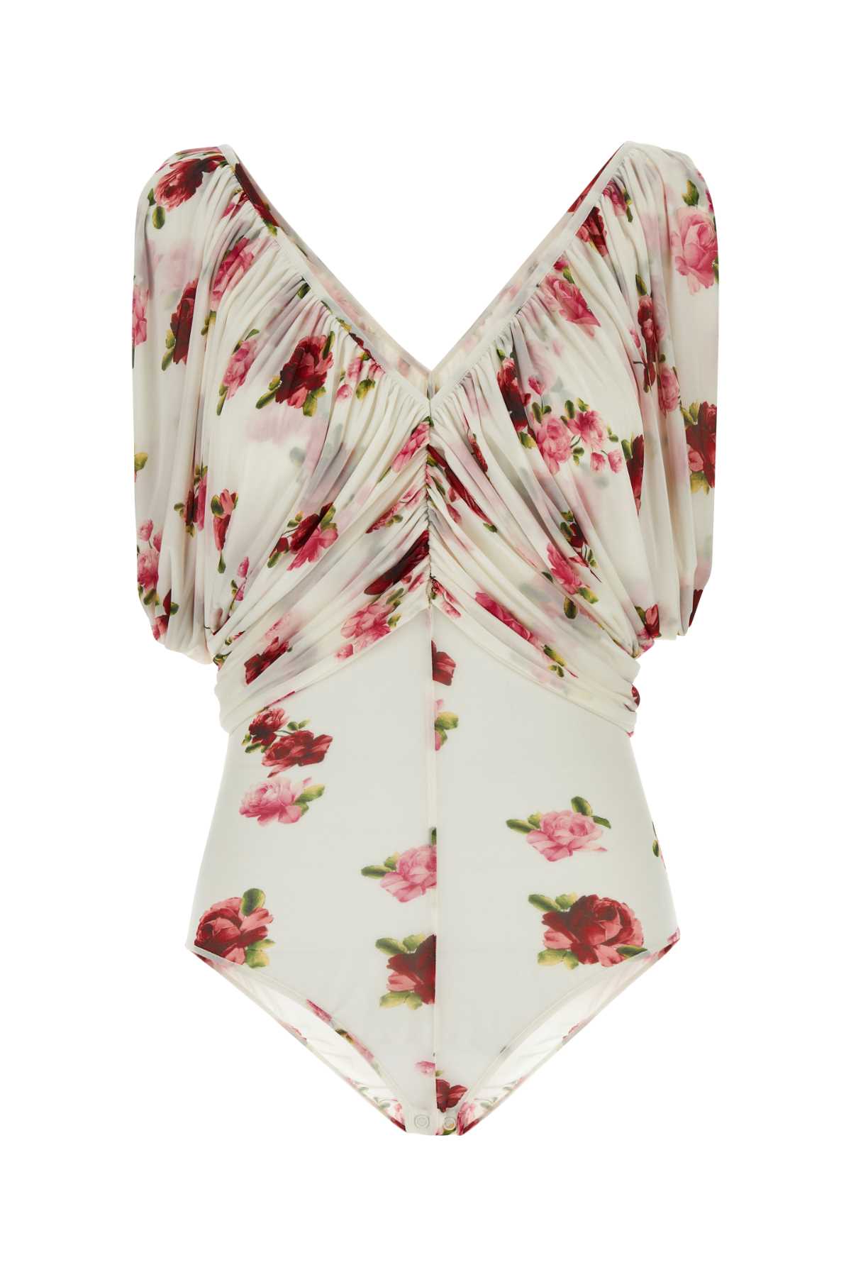 MAGDA BUTRYM Floral Printed T-Shirt Bodysuit for Women