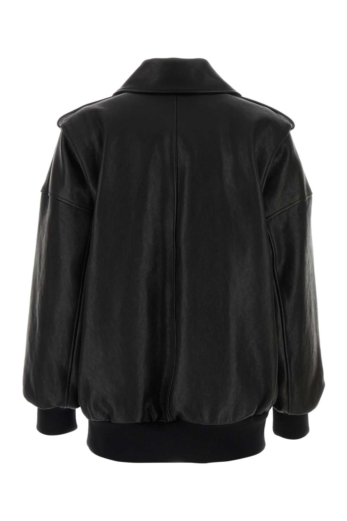 ALEXANDER MCQUEEN Oversized Leather Jacket for Women