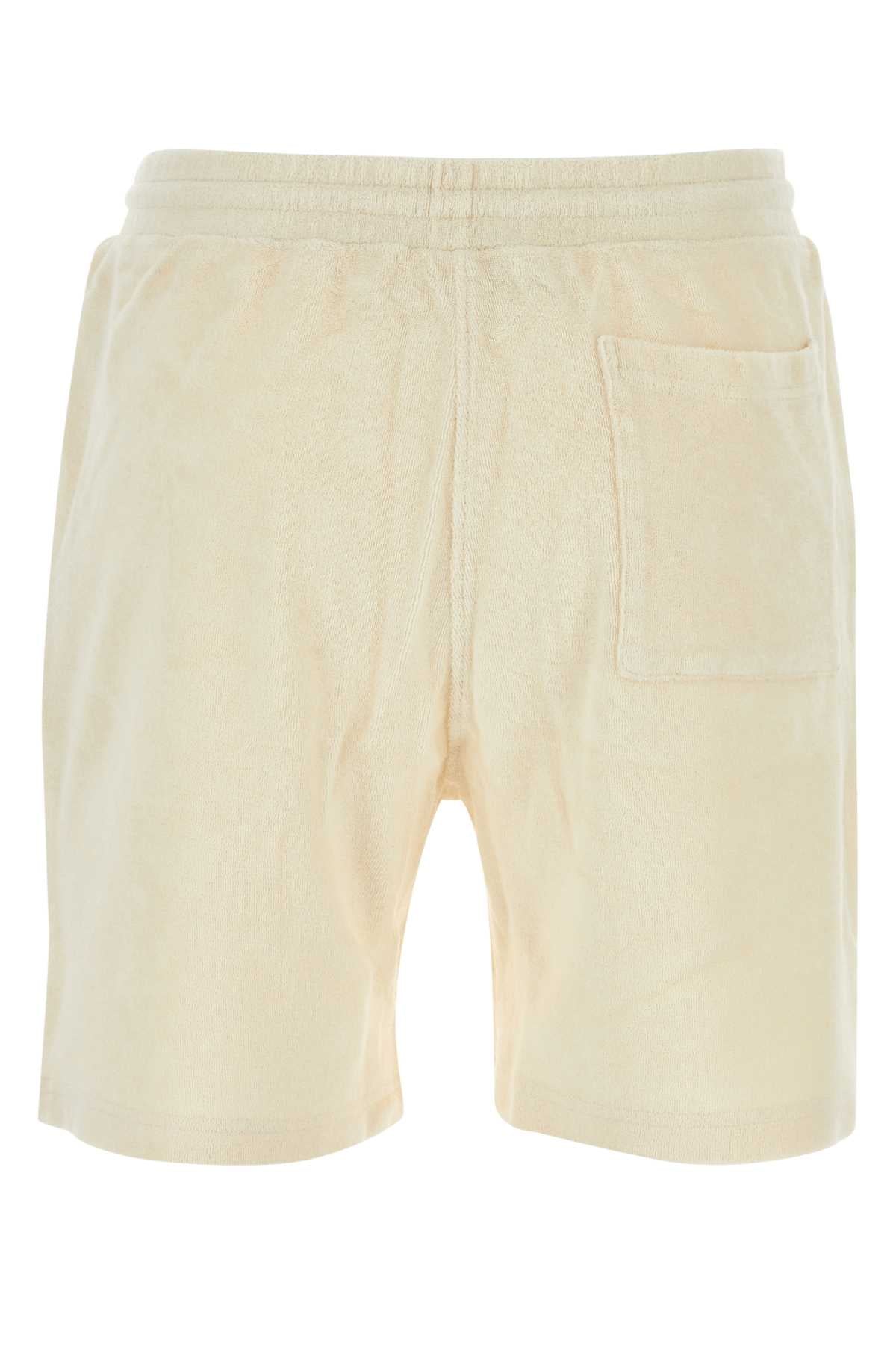 SPORTY & RICH Cursive Mini Terry Fabric Shorts