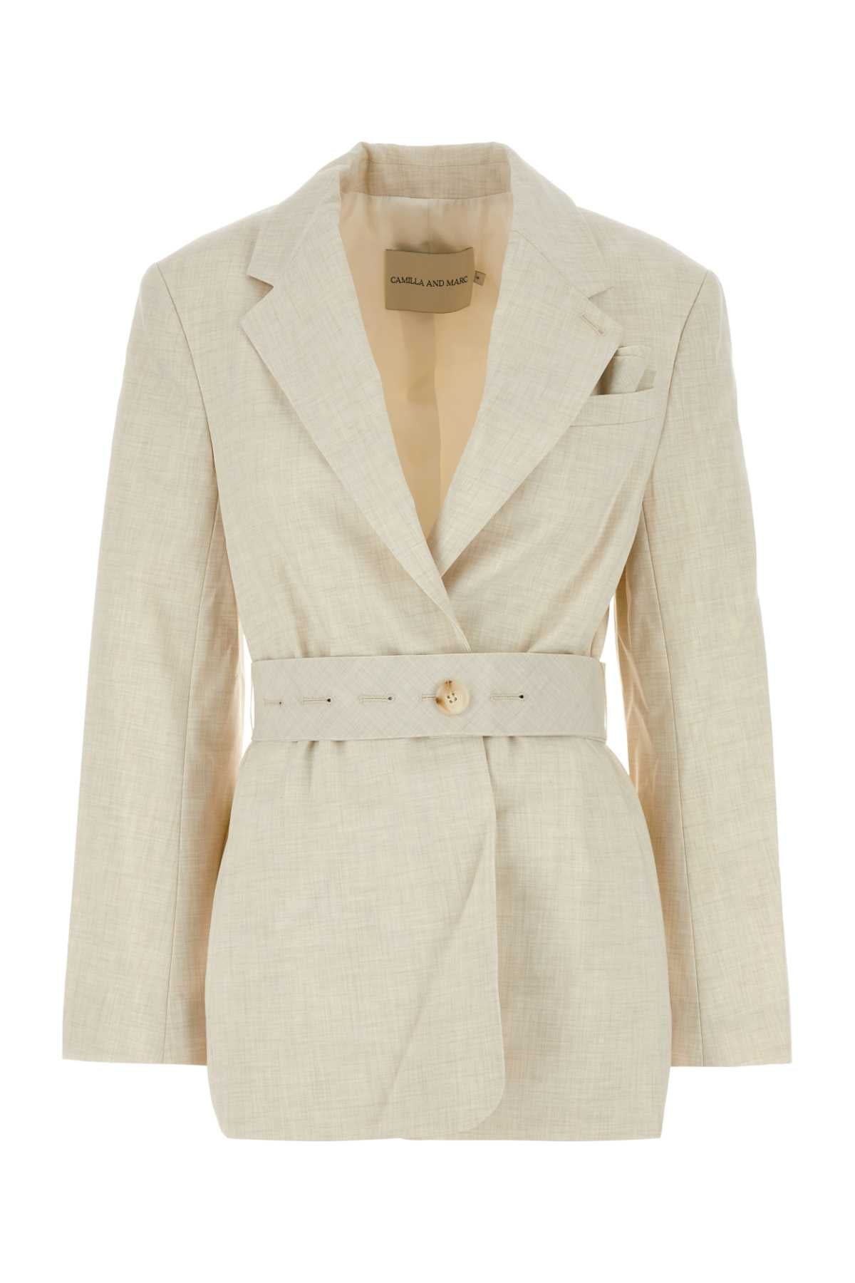 CAMILLA AND MARC Elegant Stretch Polyester Blend Blazer