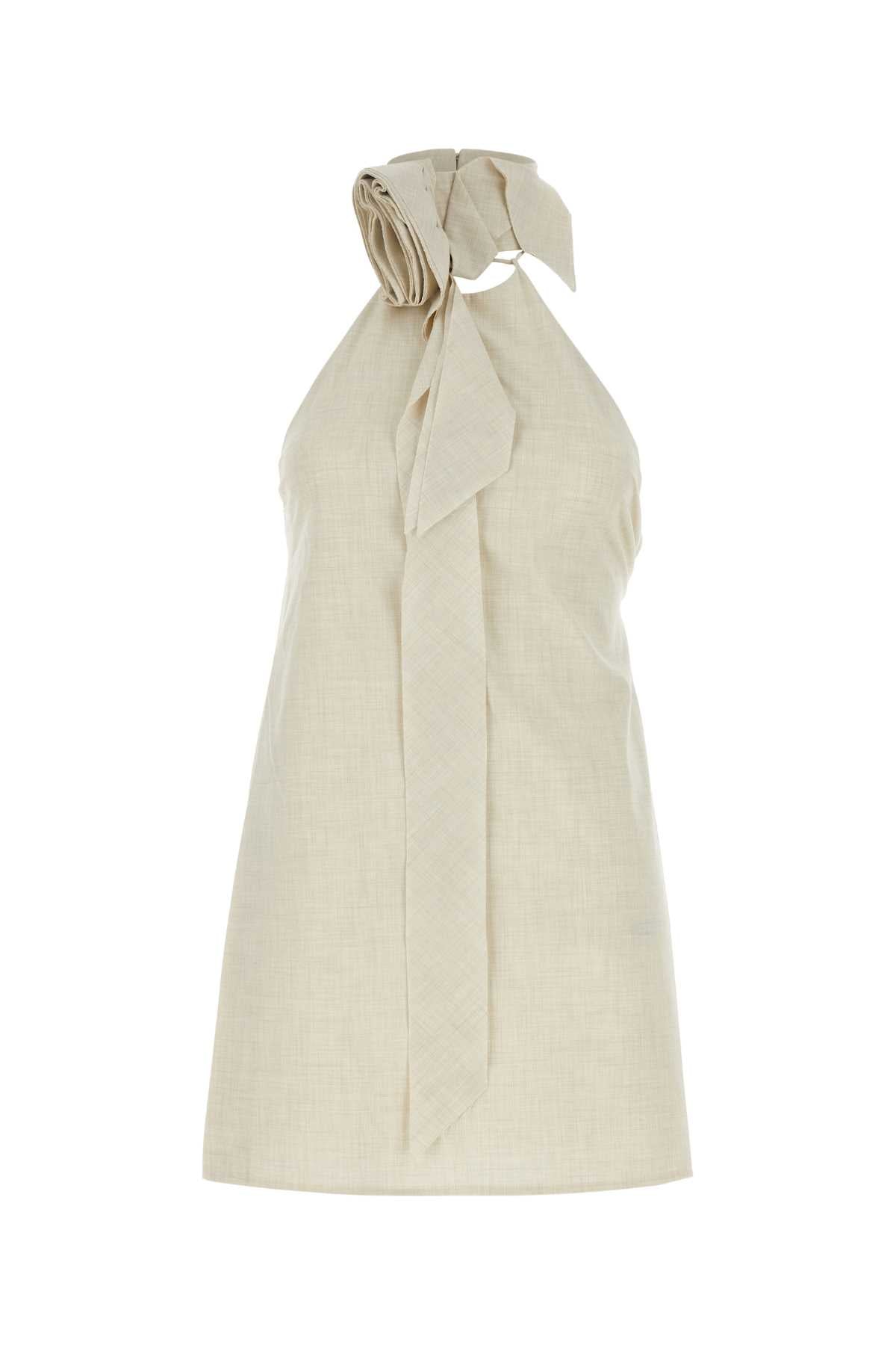 CAMILLA AND MARC Stylish Sand Stretch Polyester Blend Floris Top