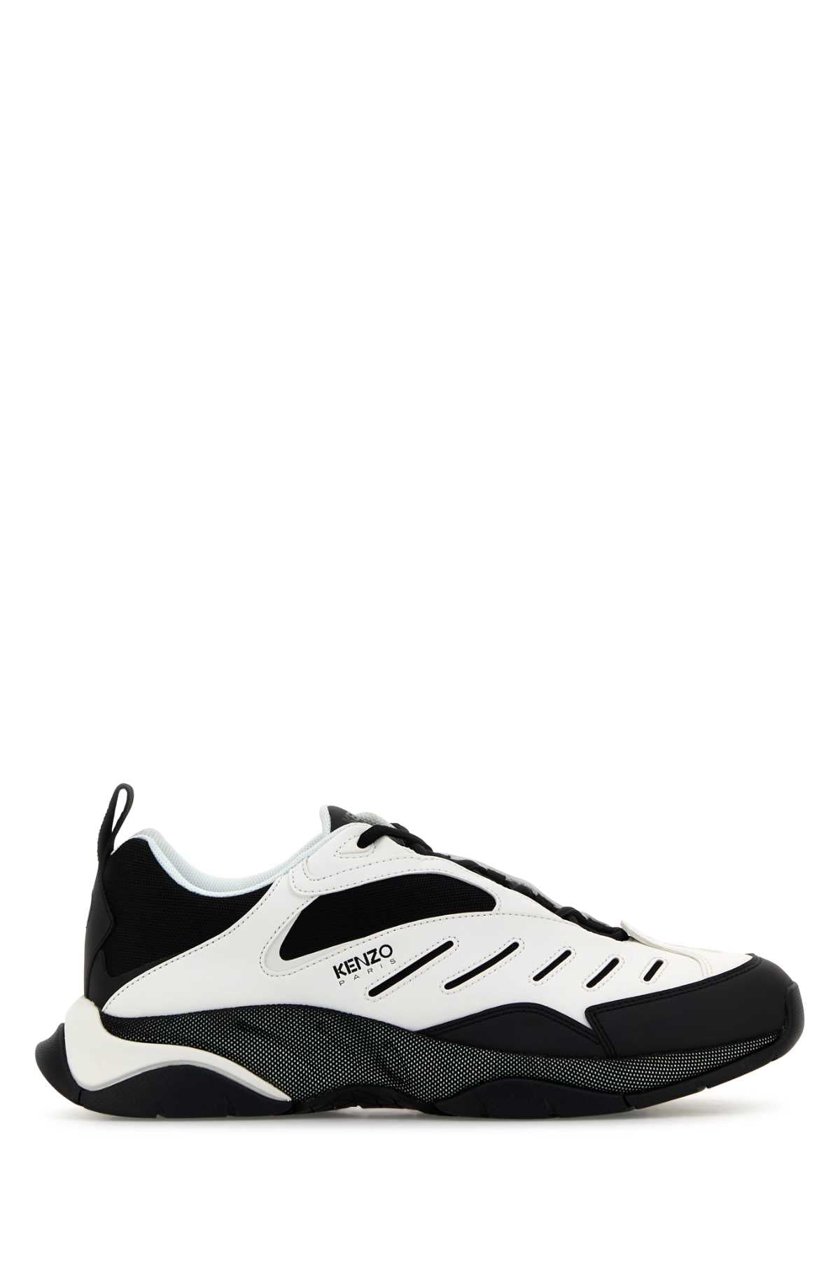 KENZO Two-tone Fabric & Synthetic Leather X-TRAINER Sneaker