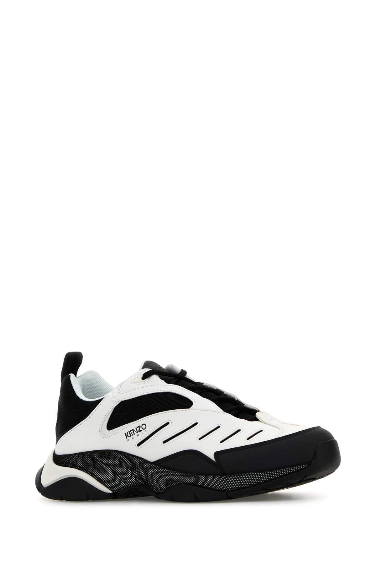KENZO Two-tone Fabric & Synthetic Leather X-TRAINER Sneaker