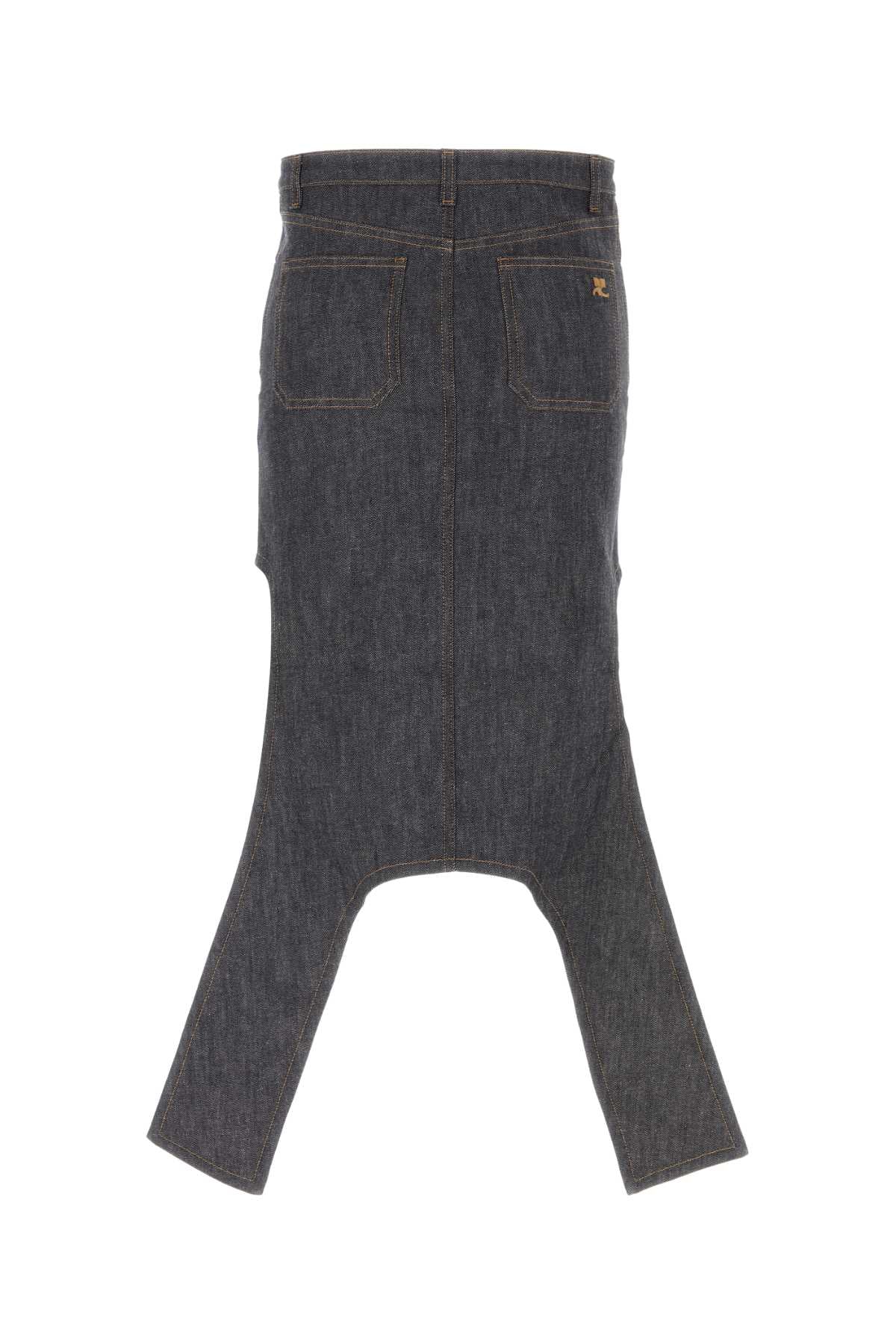 COURREGES Classic Denim Mini Skirt