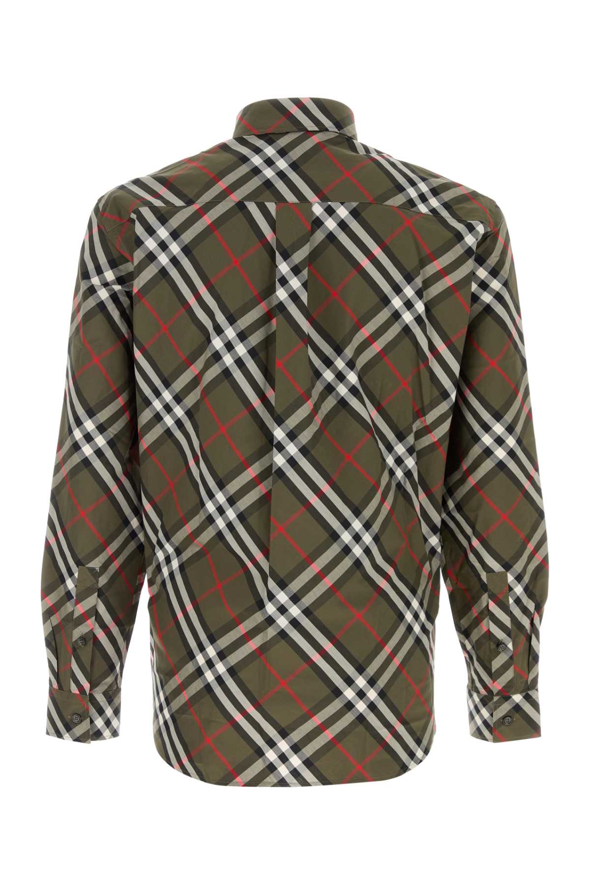 BURBERRY Embroidered Poplin Shirt for Men