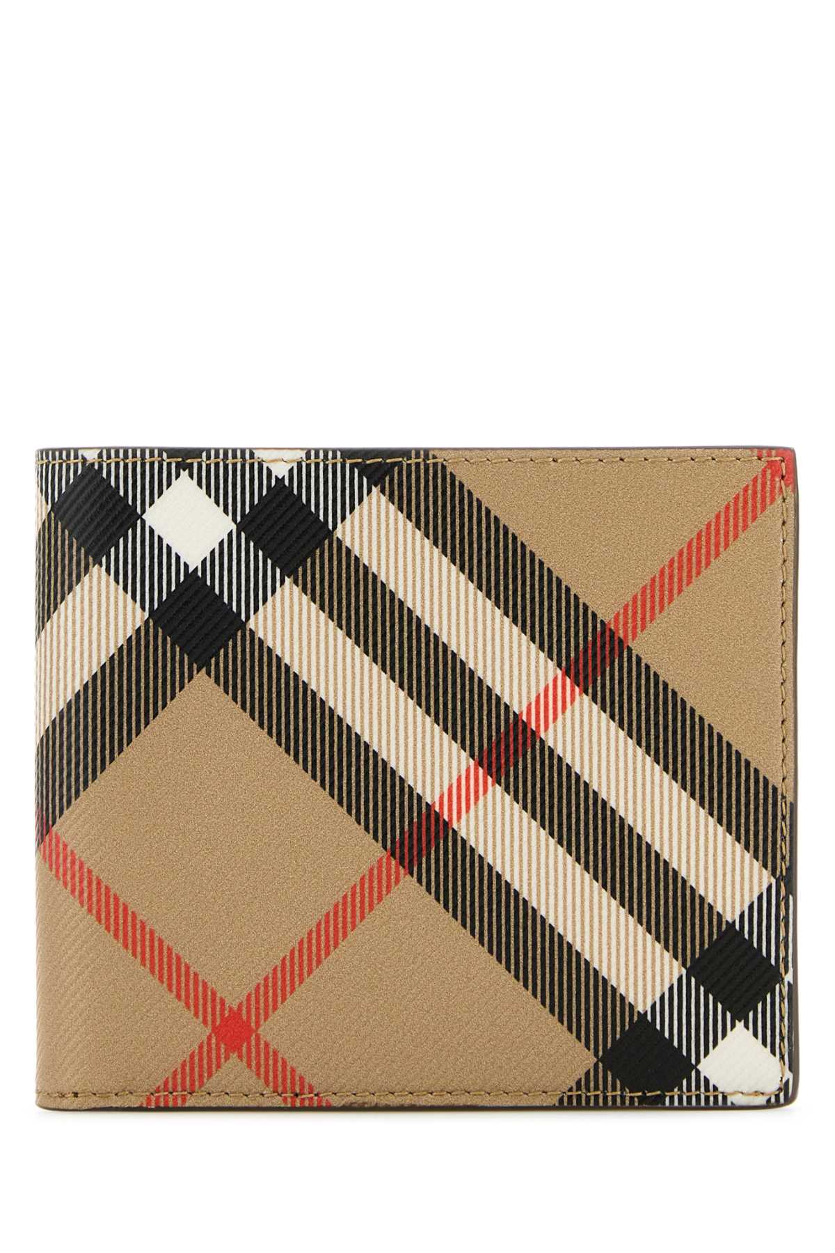 BURBERRY Printed e-Canvas Wallet - 11 cm Width, 9.5 cm Height, 2 cm Depth