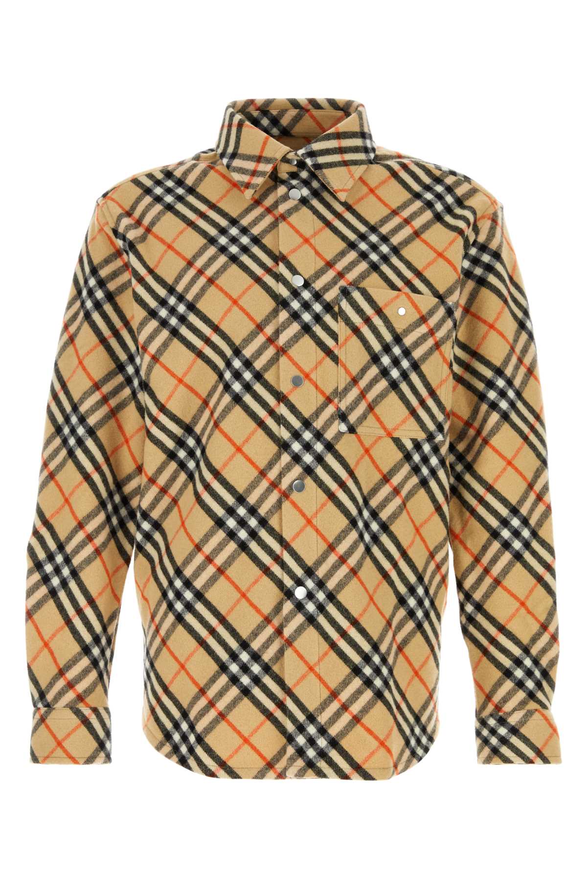 BURBERRY Embroidered Flannel Shirt for Men - Stylish & Comfortable