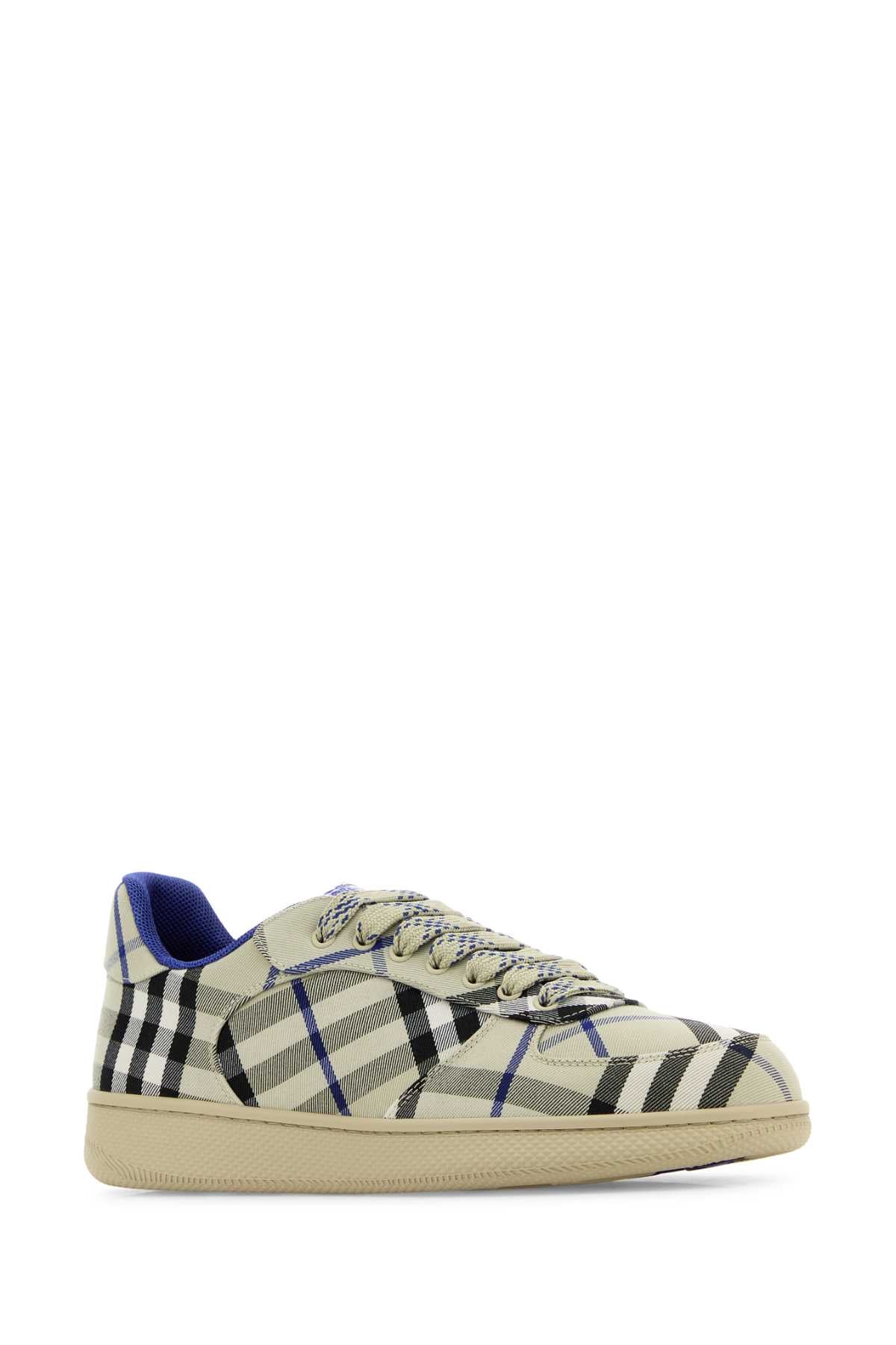 BURBERRY Embroidered Fabric Box Sneakers for Men
