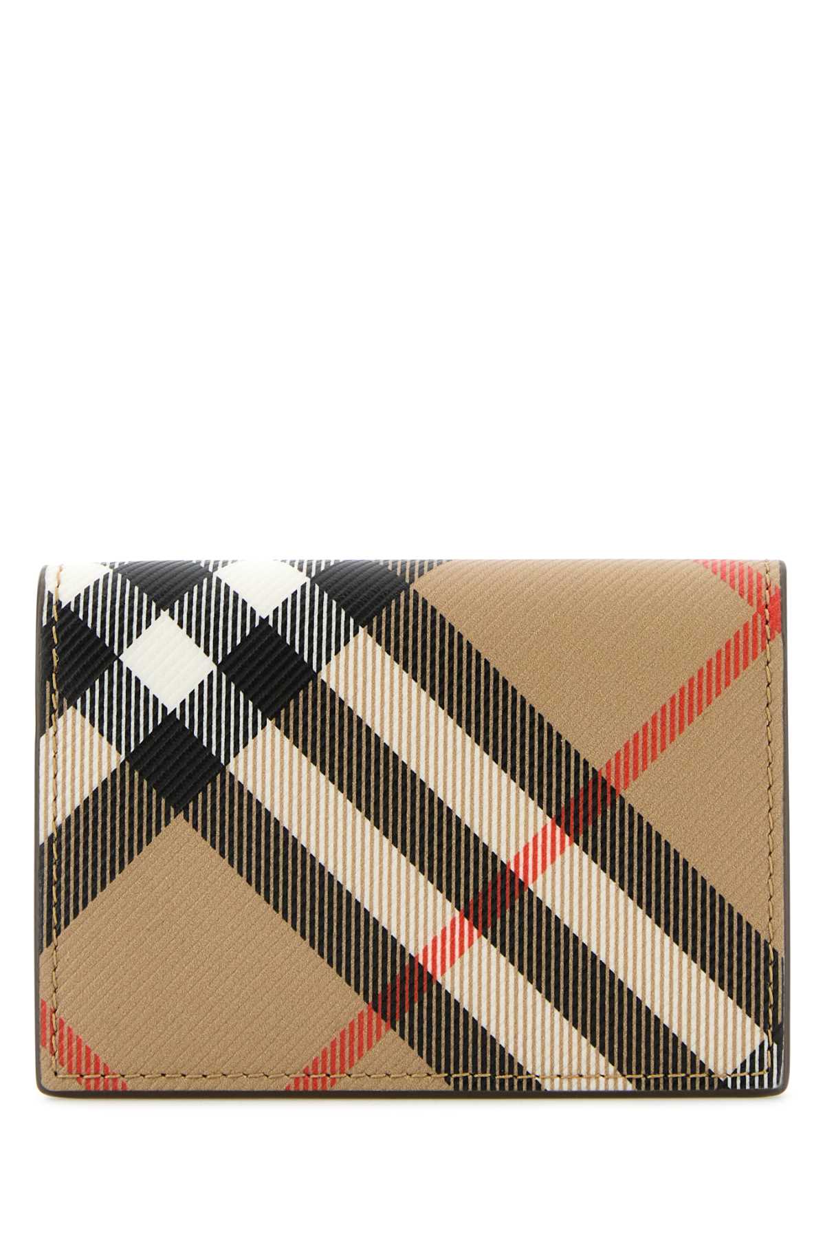 BURBERRY Printed E-Canvas Mini Card Holder - Signature Style