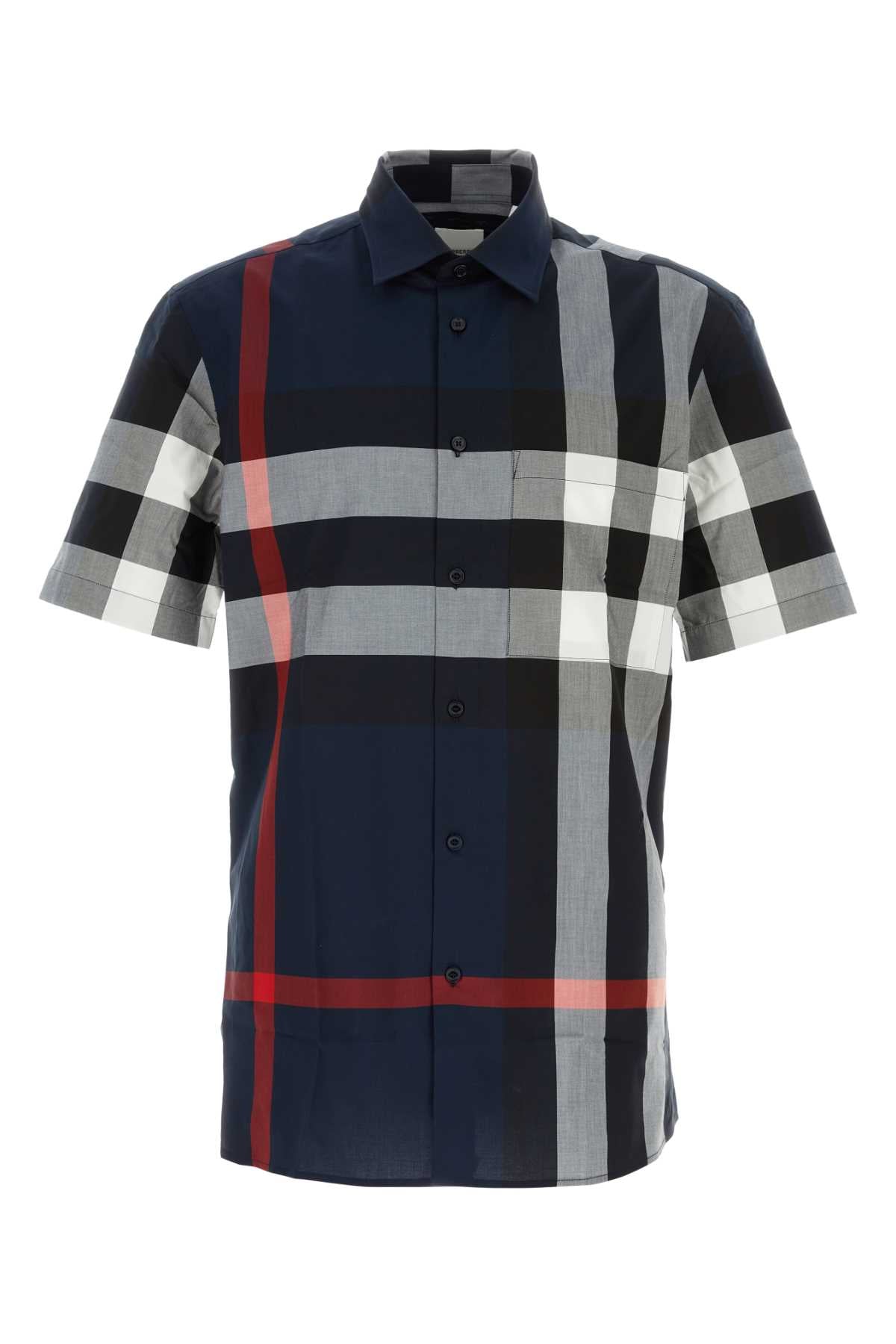 BURBERRY Embroidered Poplin Shirt for Men