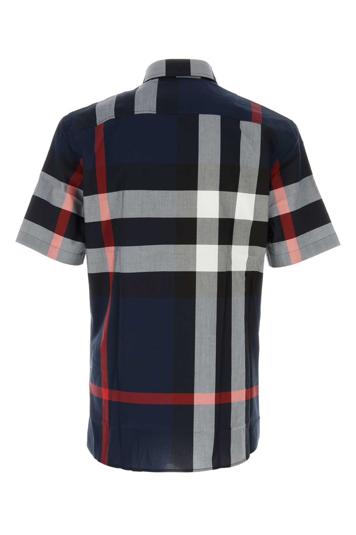 BURBERRY Embroidered Poplin Shirt for Men