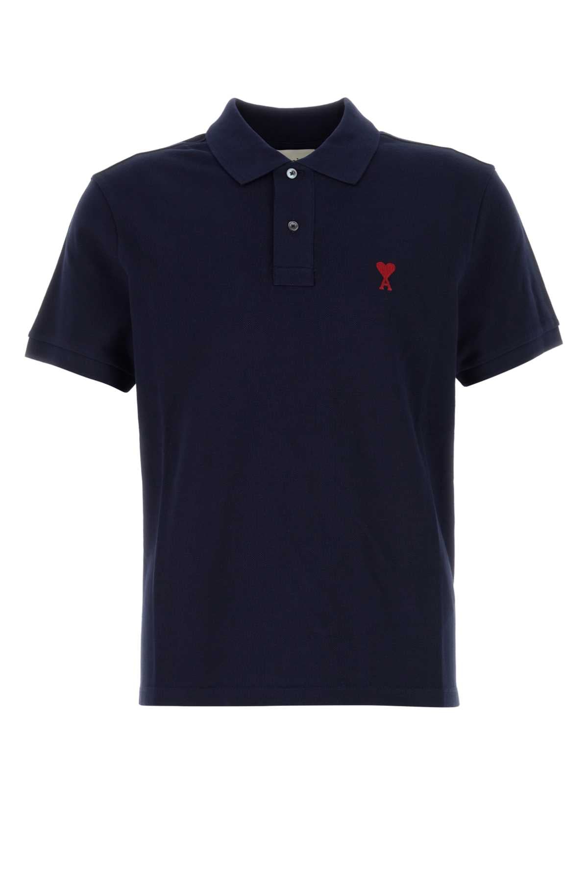 AMI Classic Piquet Polo Shirt for Men