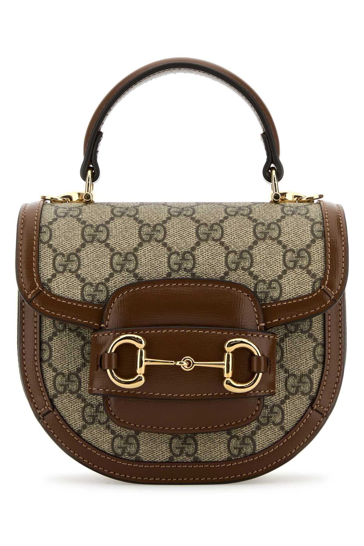 GUCCI Mini Fabric Handbag with Iconic Horsebit Detail