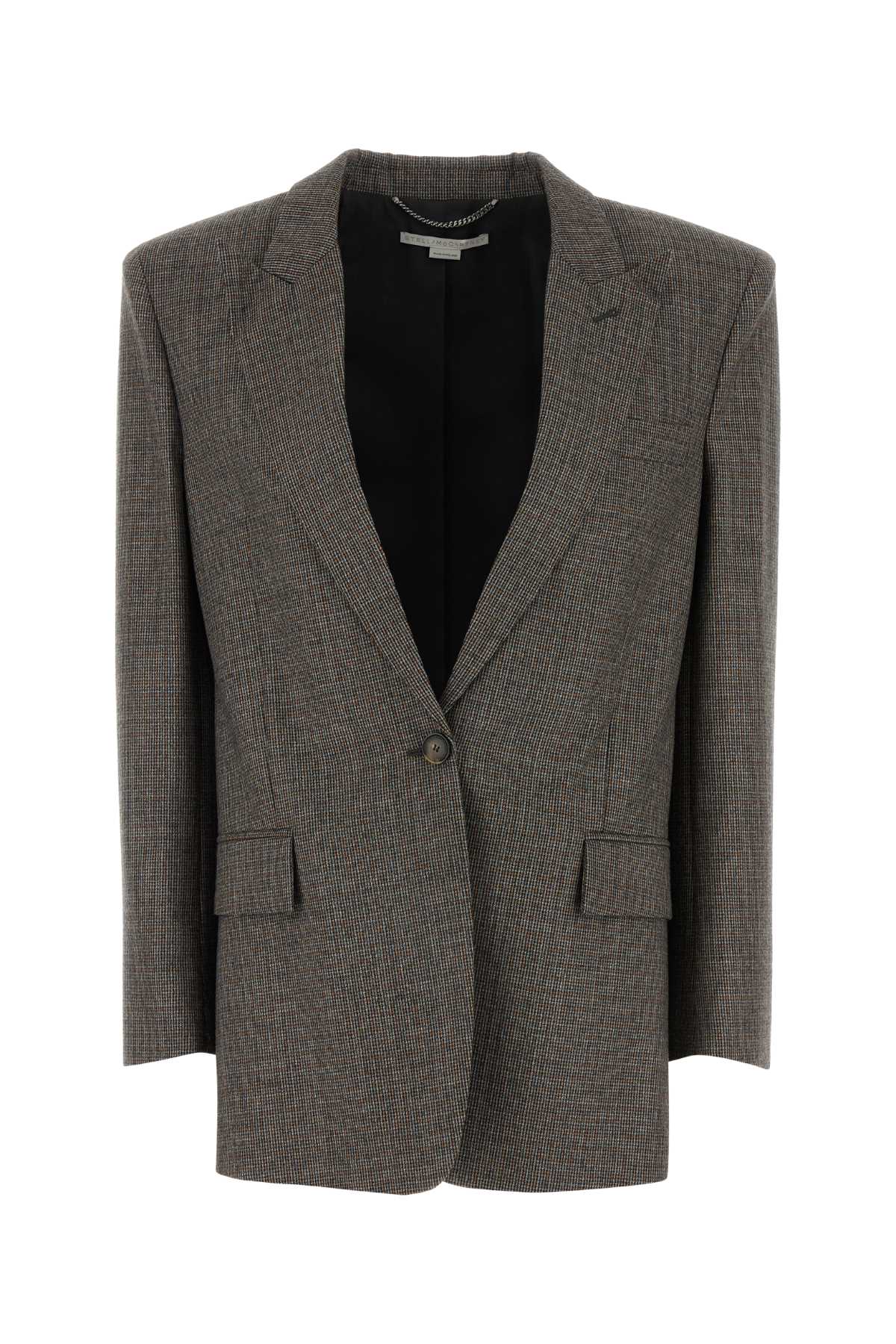 STELLA McCARTNEY Embroidered Wool Oversize Blazer