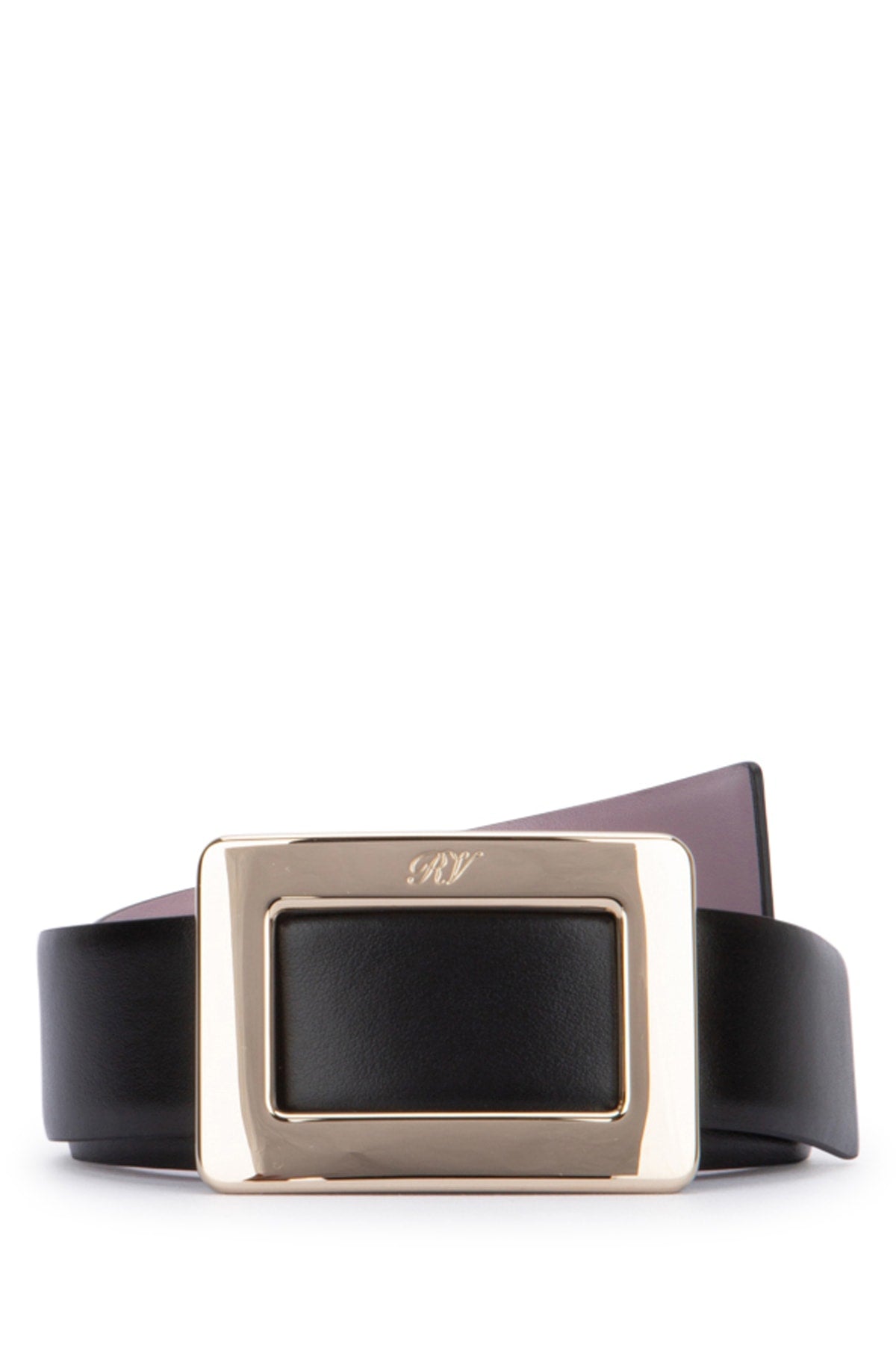 ROGER VIVIER Double-Face Leather Belt
