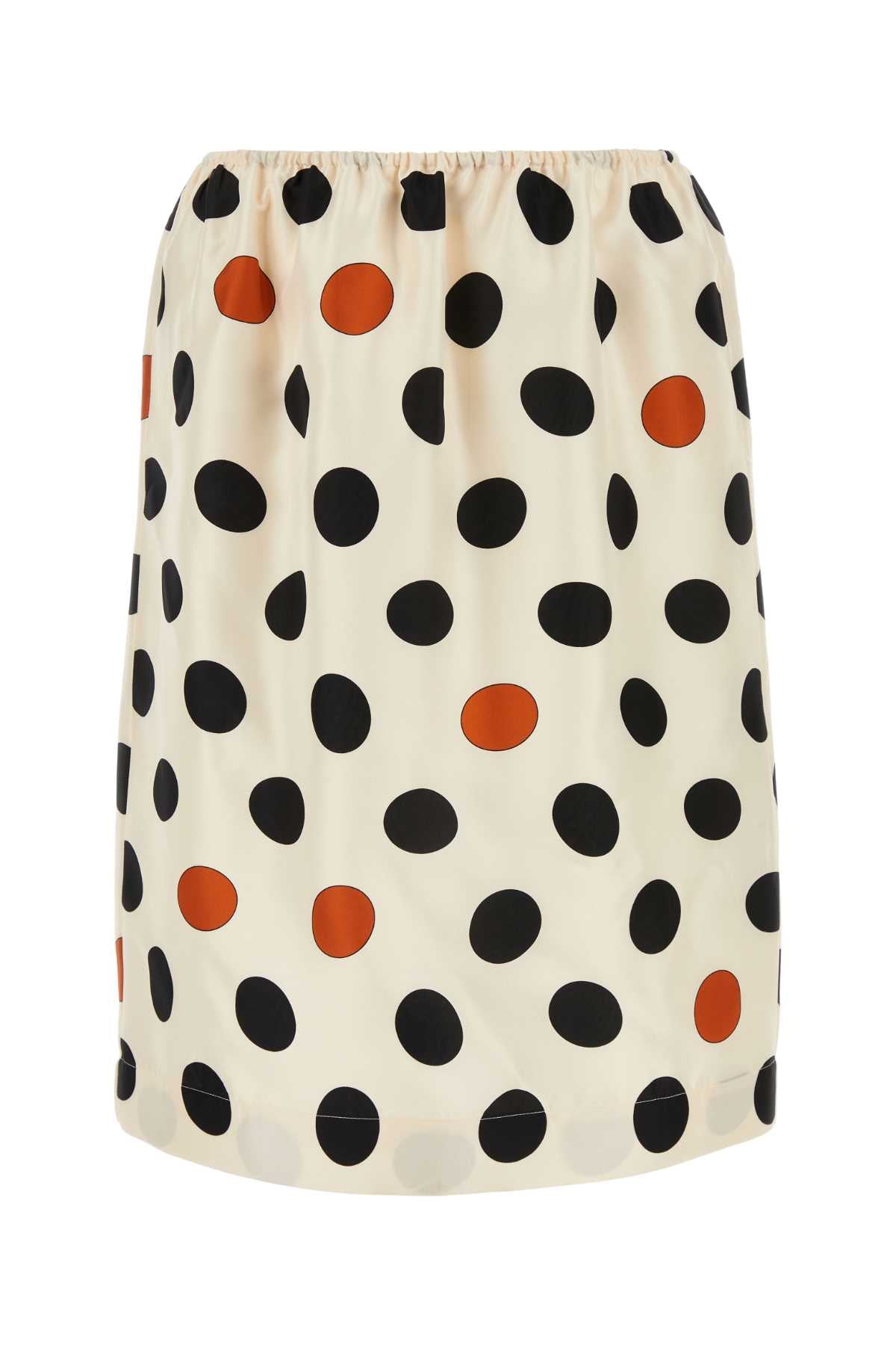 BOTTEGA VENETA Printed Silk Skirt for Women - Sophisticated Elegance