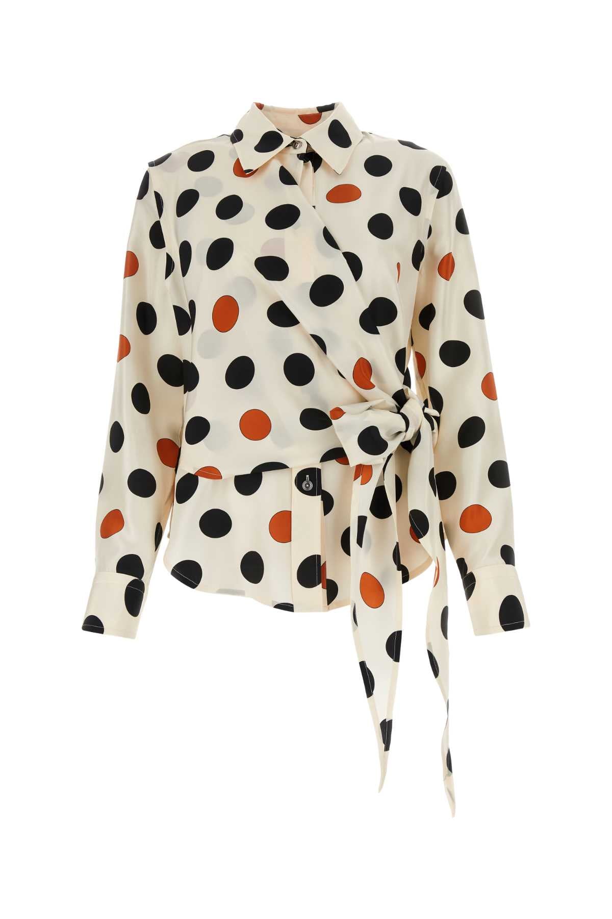 BOTTEGA VENETA Printed Silk Shirt - Women’s Fashion Essential