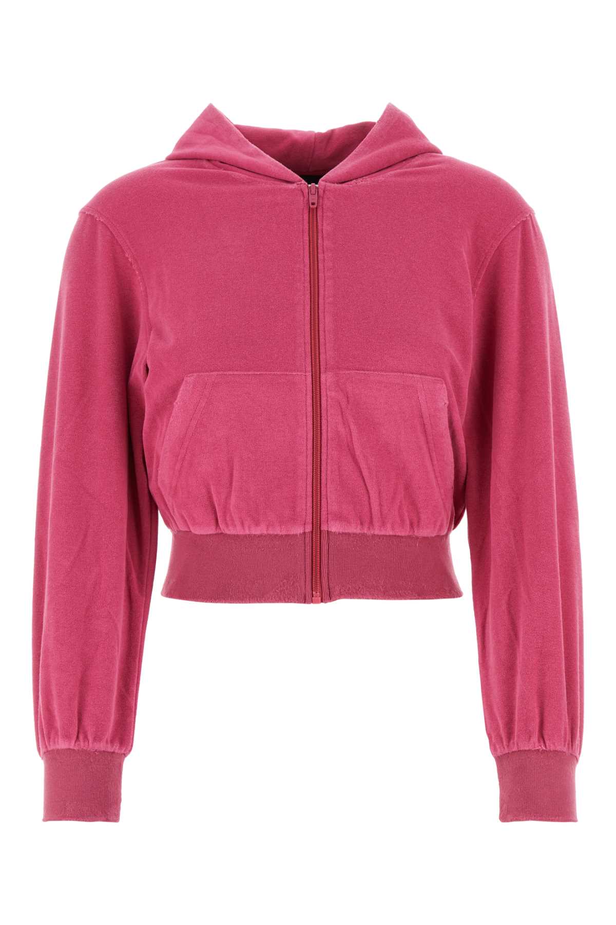BALENCIAGA Chenille Sweatshirt - Women's Mini Fuchsia