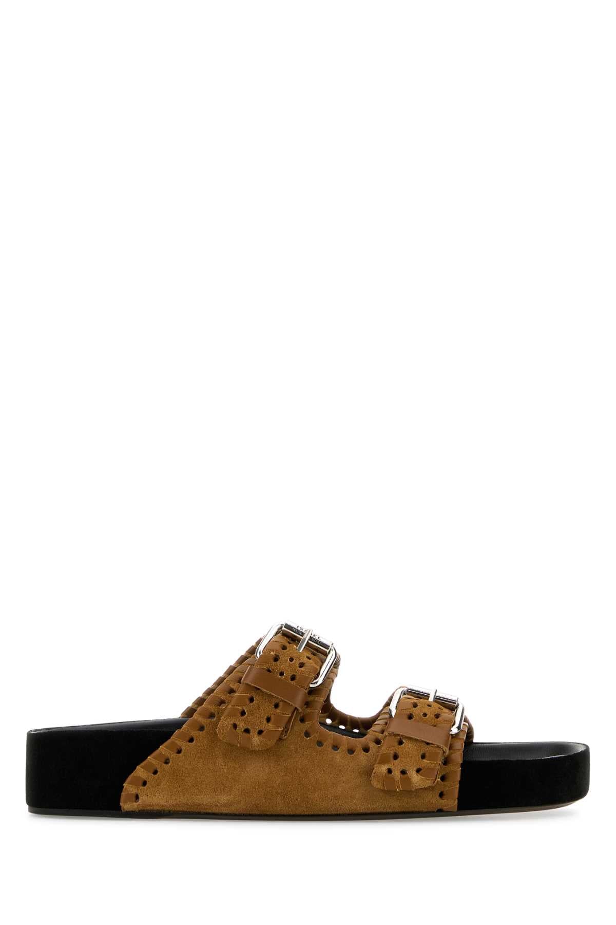 ISABEL MARANT Suede Lennyo Slippers for Women
