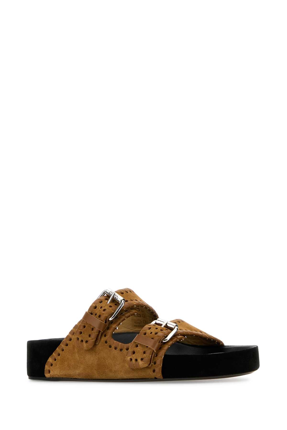 ISABEL MARANT Suede Lennyo Slippers for Women