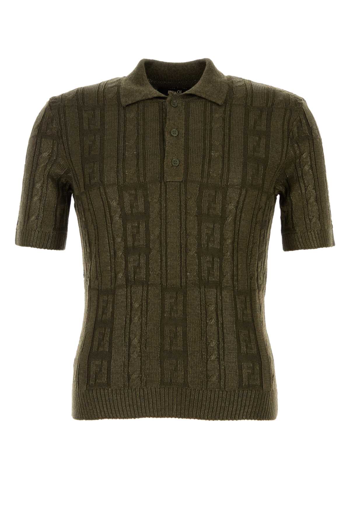 FENDI Premium Wool Polo Shirt for Men