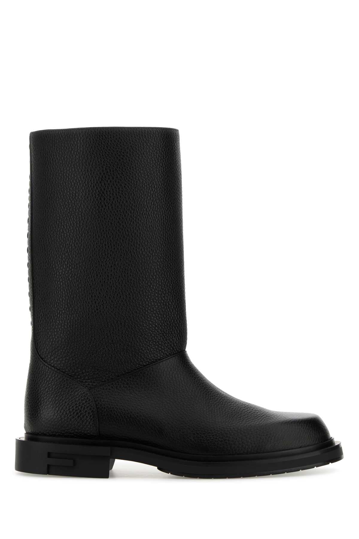 FENDI Men's Leather Frame Boots