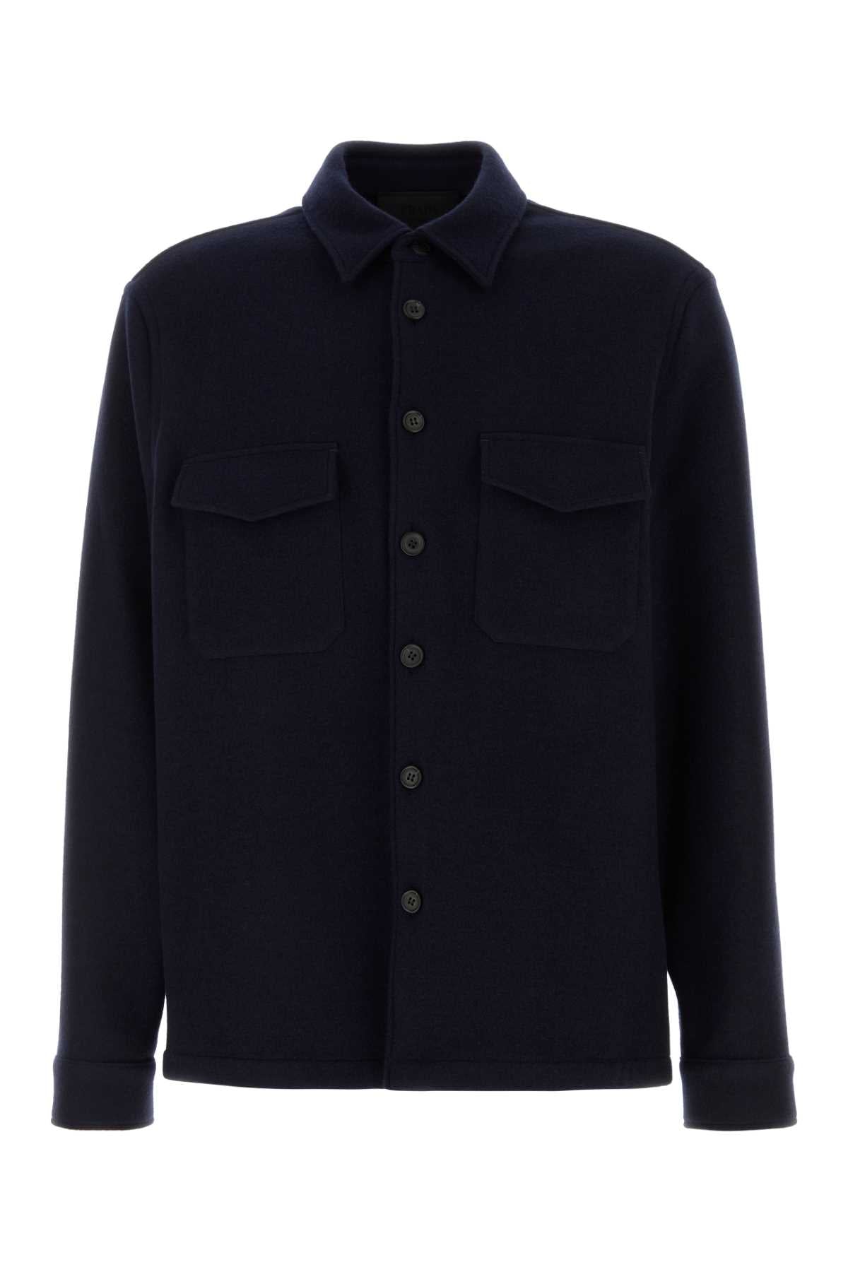 PRADA Wool Blend Shirt for Men - Stylish Essential