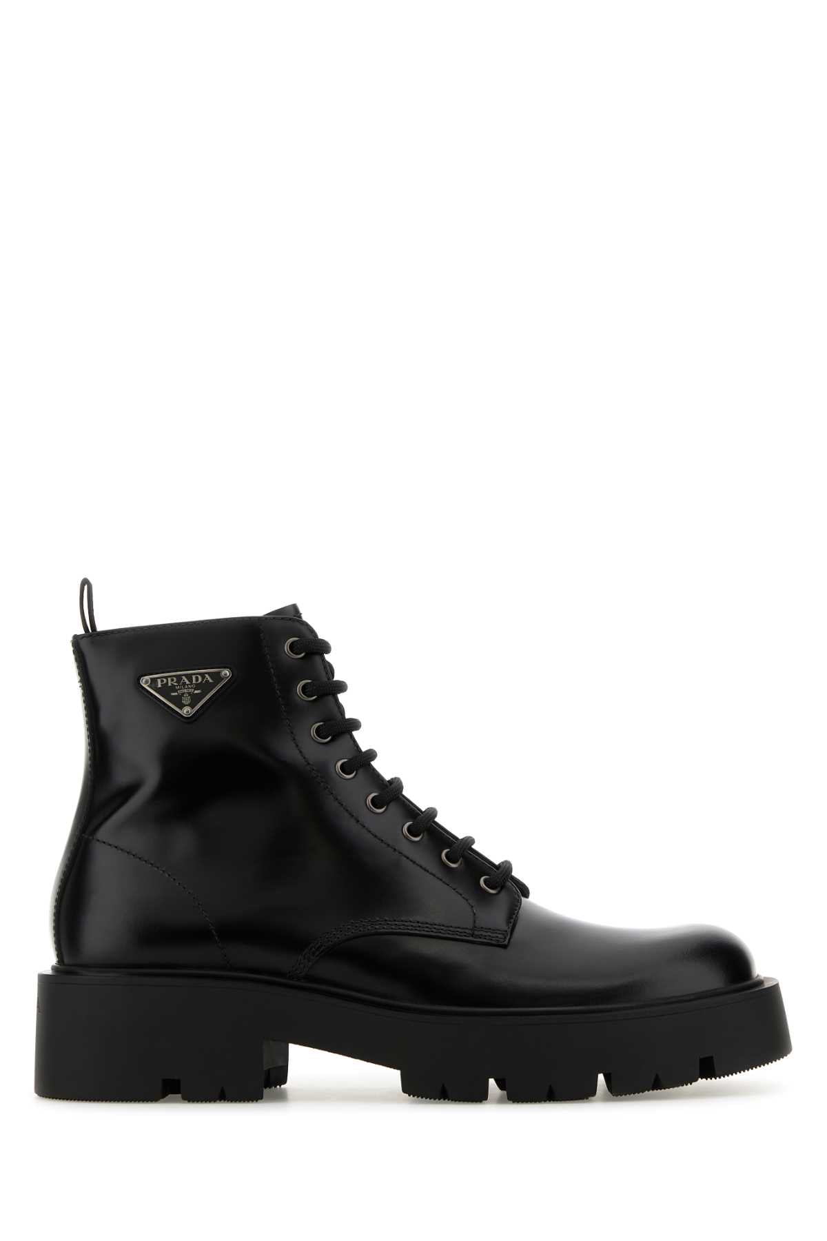 PRADA Men's Premium Leather Ankle Boots