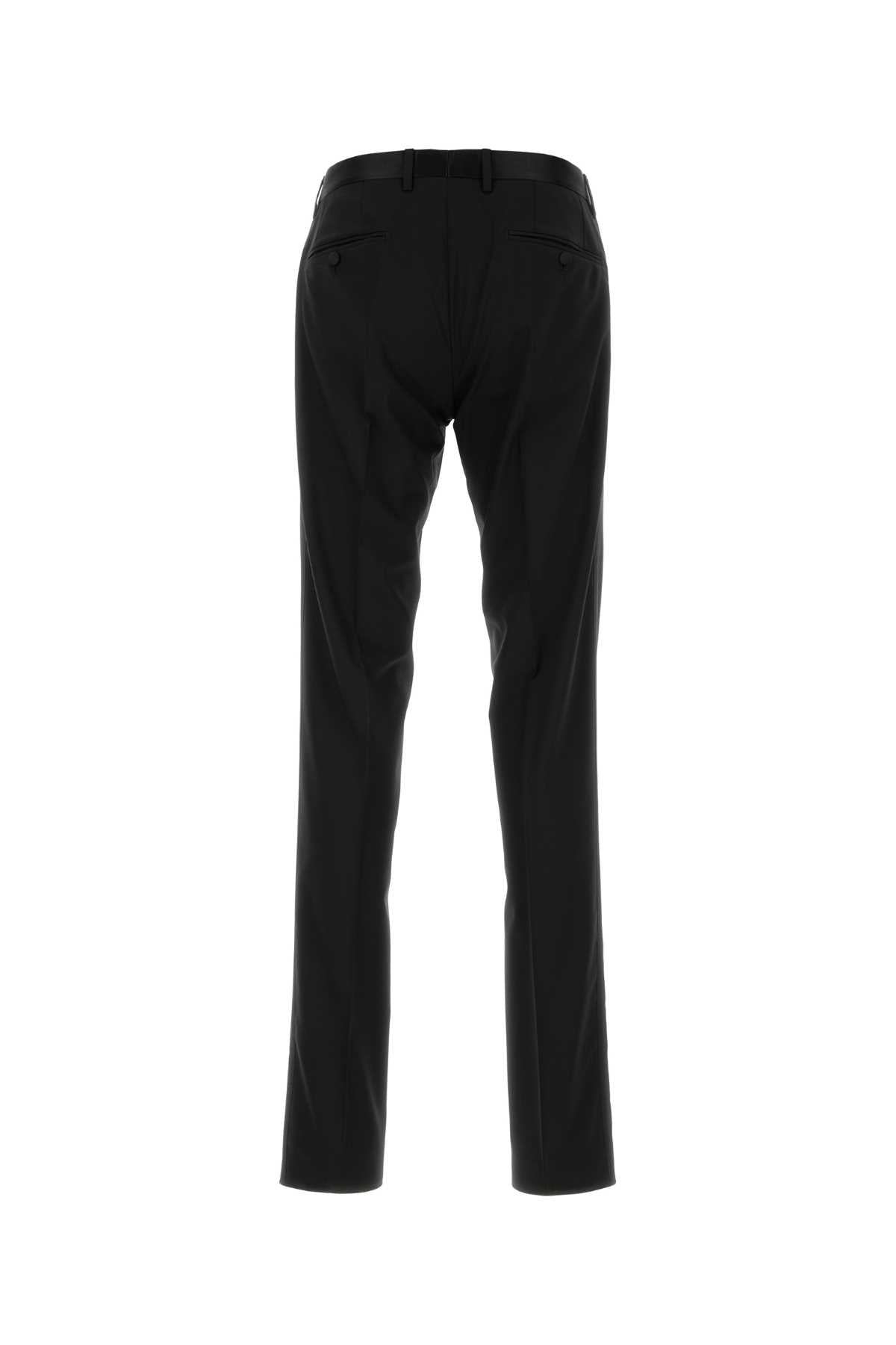 DOLCE & GABBANA Stylish Stretch Wool Blend Pants for Men