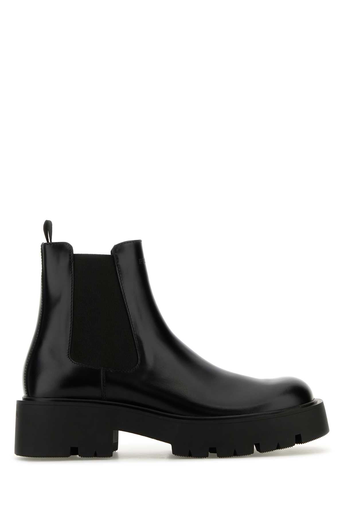 PRADA Men's Premium Leather Ankle Boots