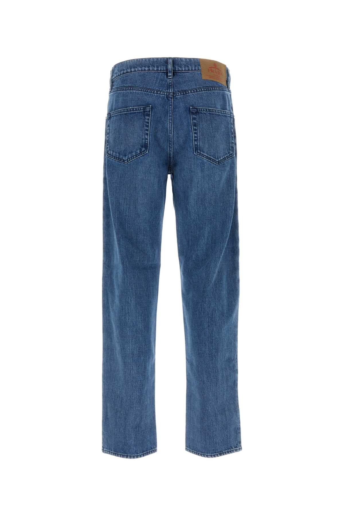 PRADA Light Blue Denim Jeans for Men