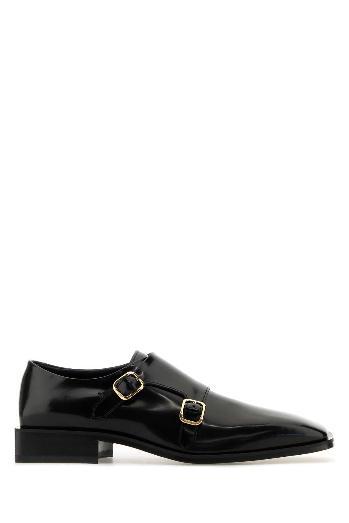 Ferragamo Monk Strap Leather Dress Shoes
