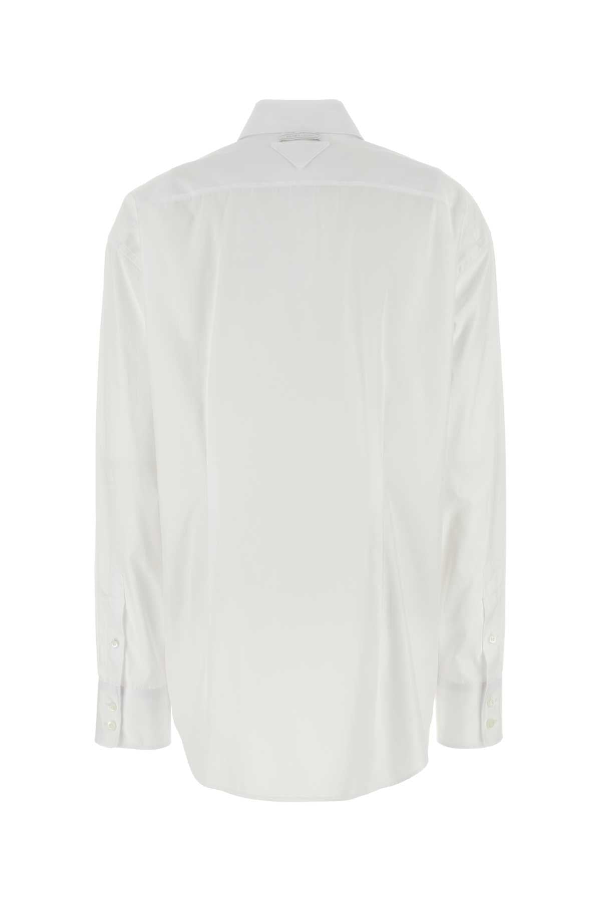 PRADA Elegant Poplin Shirt for Women in Size XS