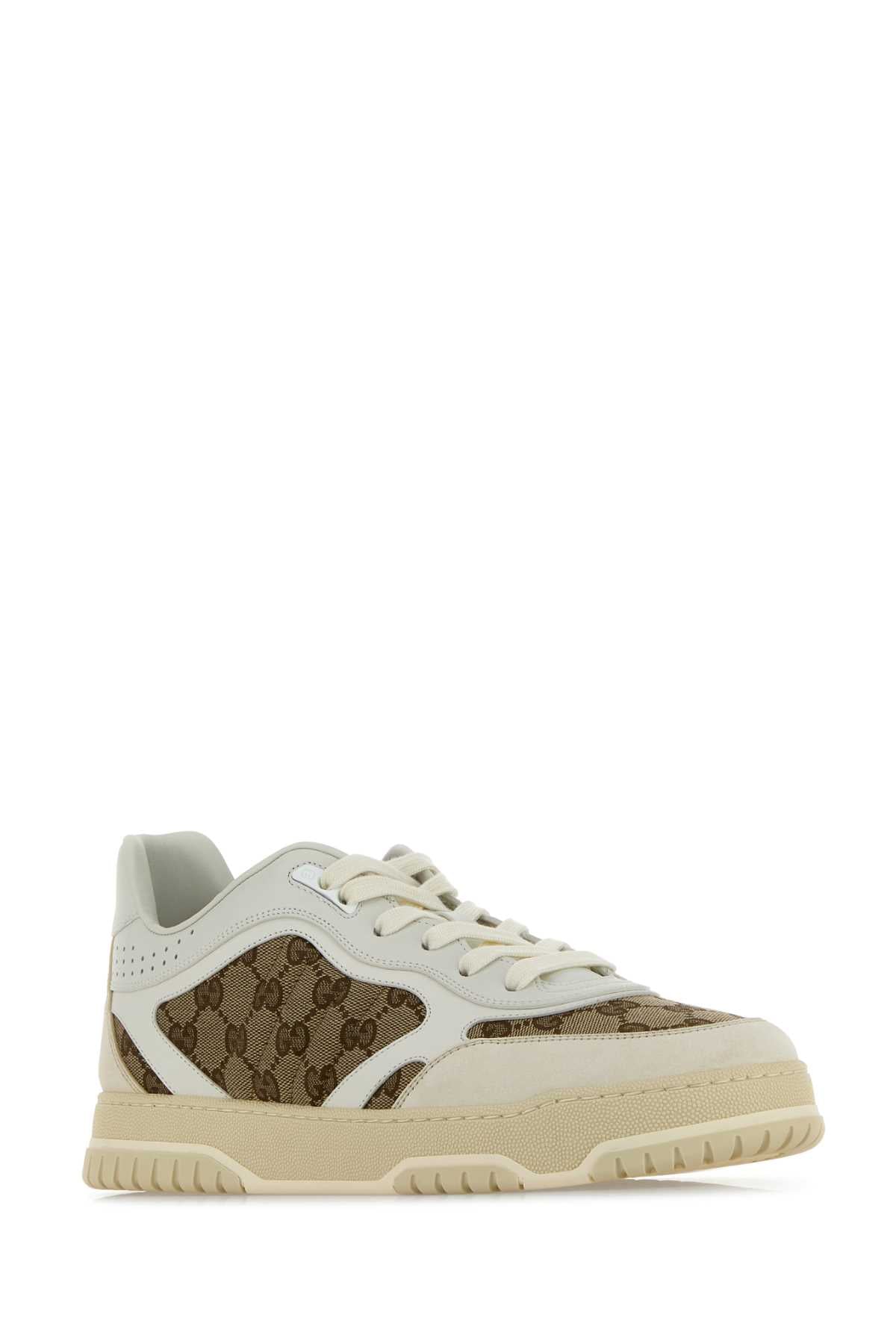 GUCCI Multicolor Leather and Fabric Re-Web Sneaker