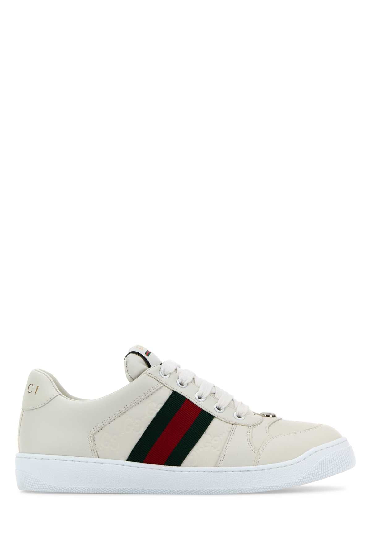 GUCCI Men's Leather Screener Sneakers