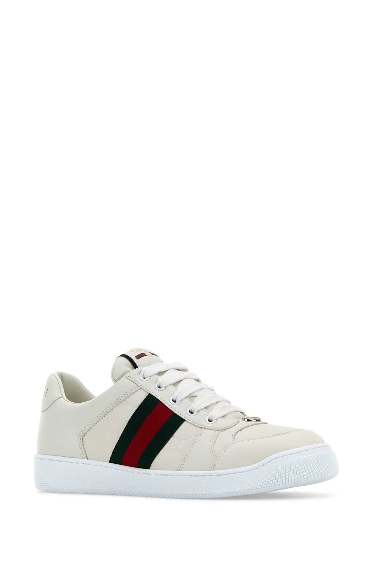 GUCCI Men's Leather Screener Sneakers