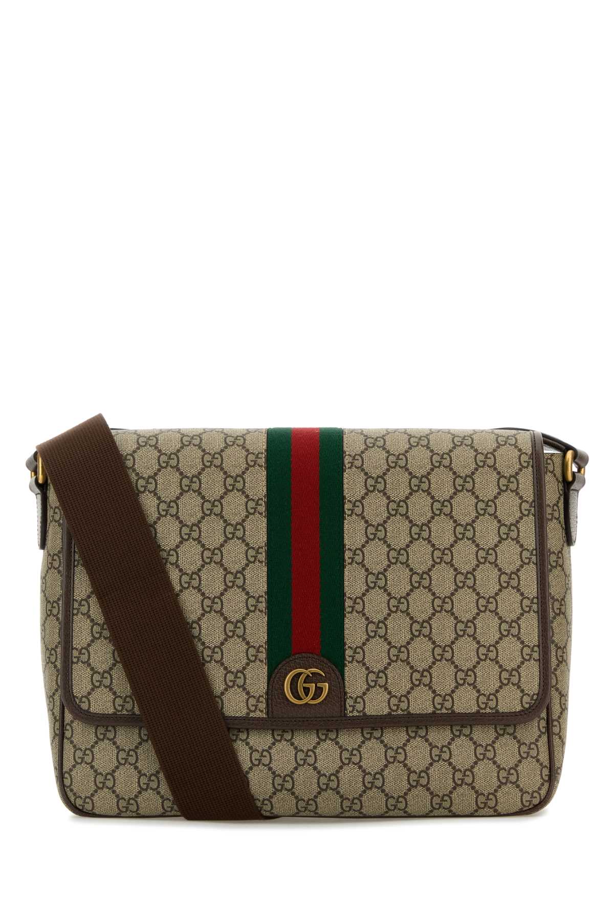 GUCCI GG Supreme Leather Crossbody Handbag - 33.5 cm