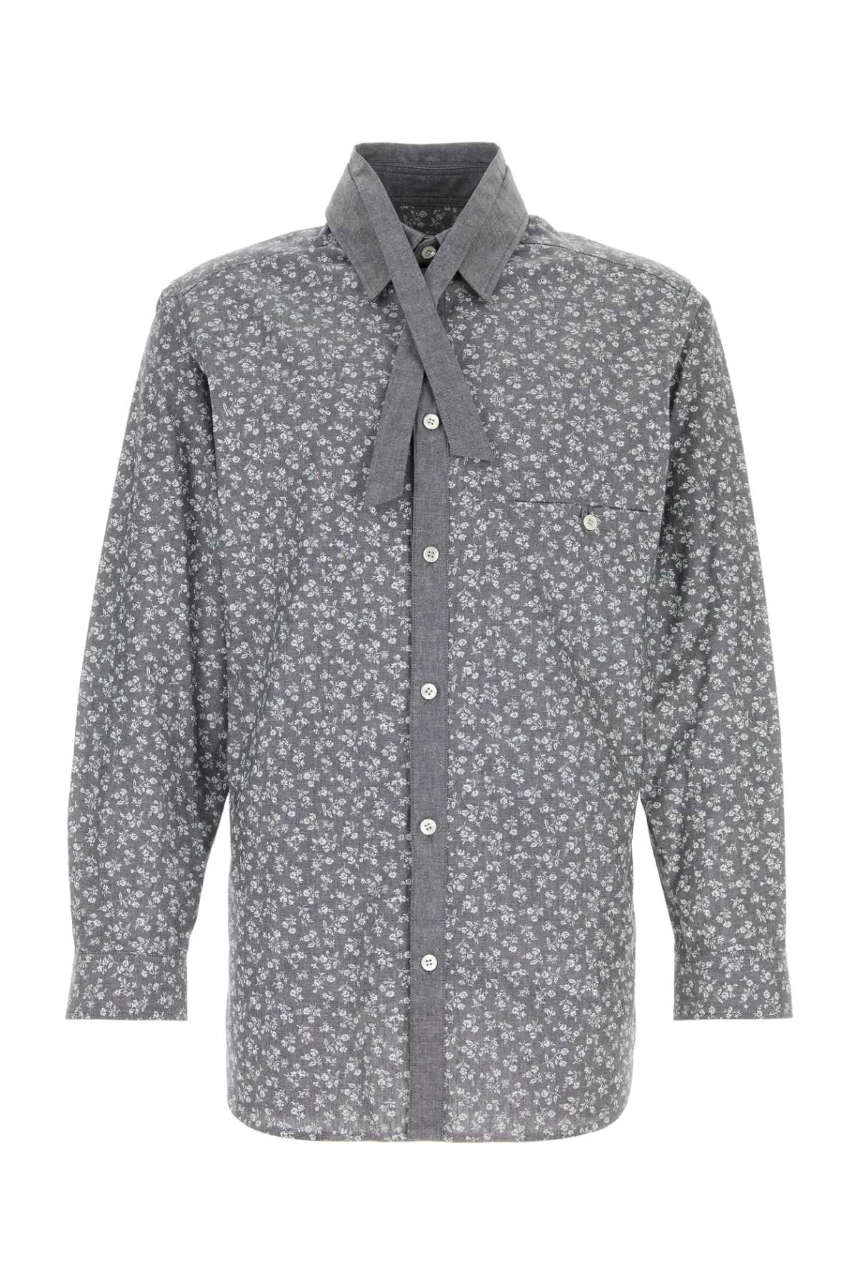 YOHJI YAMAMOTO Printed Cotton Shirt for Men - Size Available