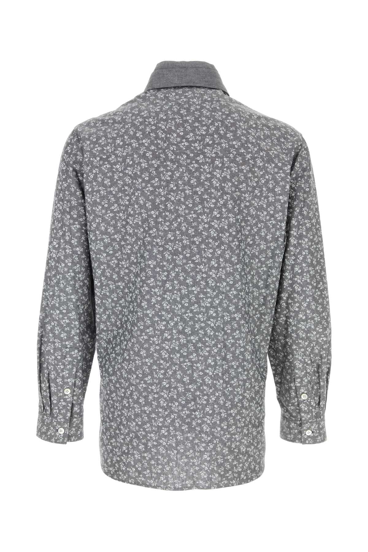 YOHJI YAMAMOTO Printed Cotton Shirt for Men - Size Available